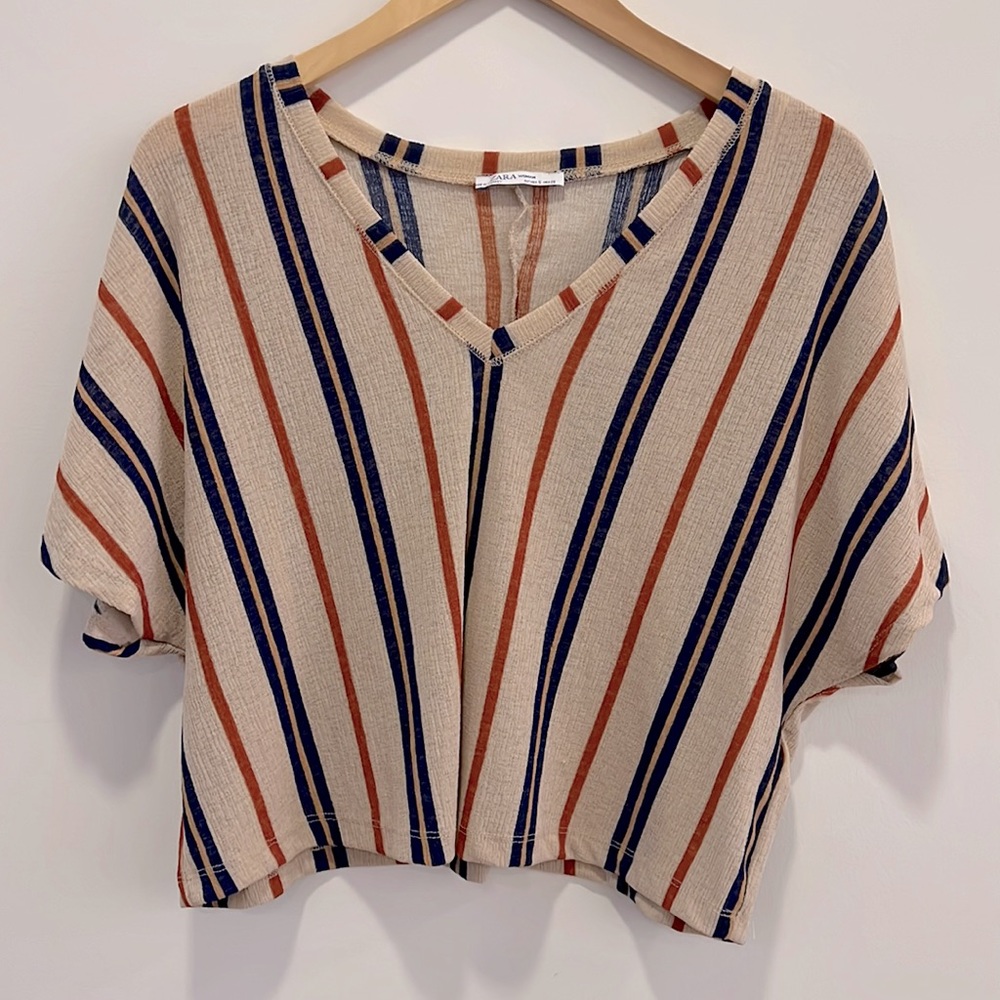 Zara striped top size S